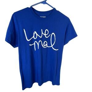 Love mal blue small t-shirt short sleeve